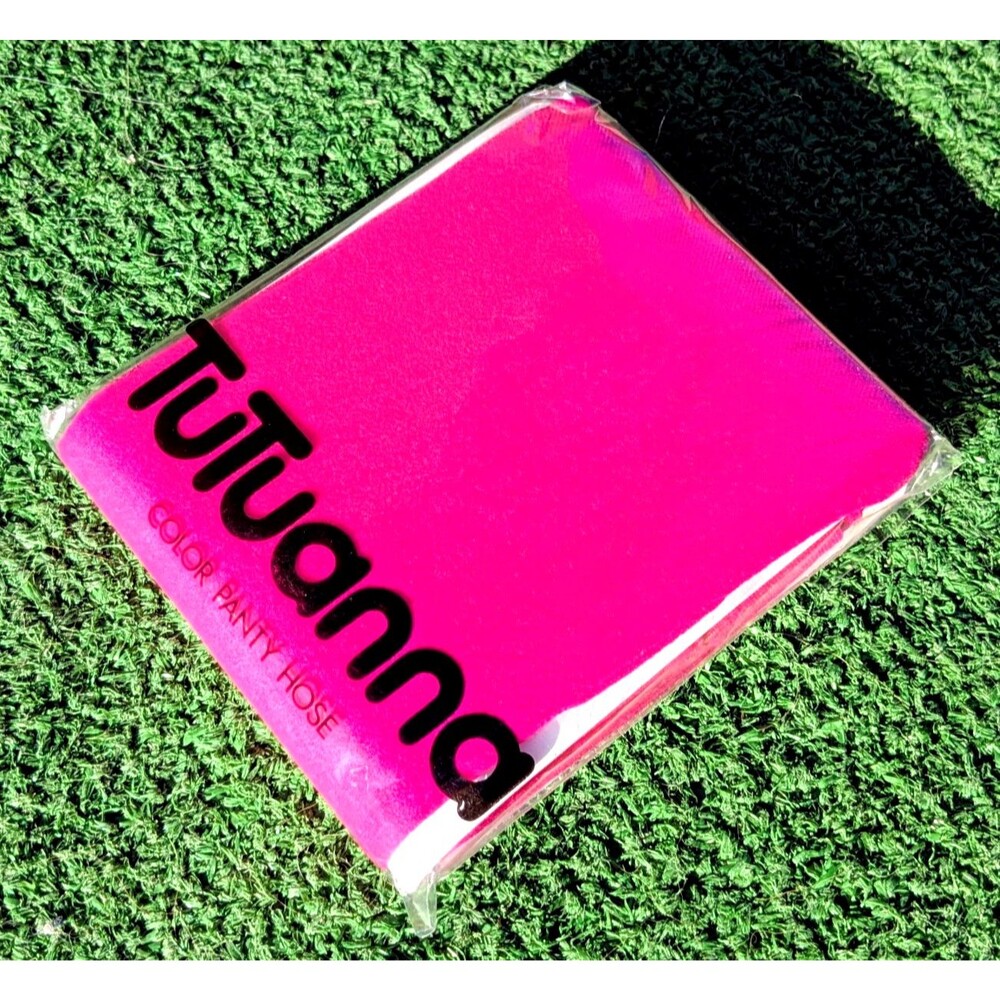 Vintage Tutuanna Cherry Pink Color Japanese Women's S~L Nylon PantyHose NOS